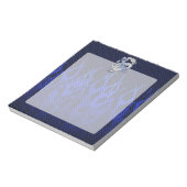Bloc-note Dragon Bleu dans Chrome Carbon course flammes (Tourné)