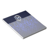 Bloc-note Dragon en chrome comme styles de fibre de carbone (Incliné)