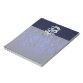 Bloc-note Dragon en chrome comme styles de fibre de carbone (Tourné)