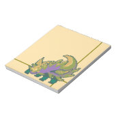 Bloc-note Dragon feuille Pixel art (Tourné)