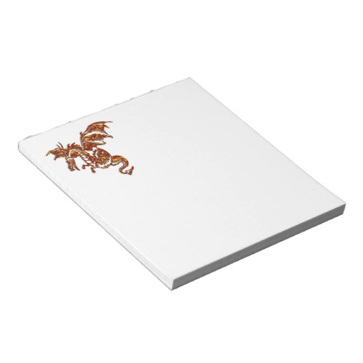Bloc-note Dragon flamboyant (Incliné)