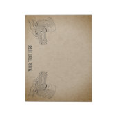 Bloc-note Dragon Head in Profile B&W (Tourné)