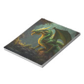 Bloc-note Dragon vert et jaune (Tourné)