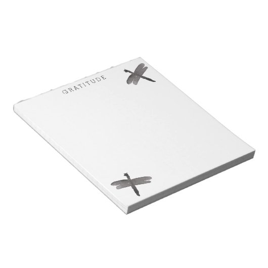 Bloc-note Dragonflies Aquarelle Gratitude (Incliné)