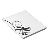 Bloc-note Dragonfly noir et blanc (Incliné)