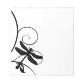 Bloc-note Dragonfly noir et blanc (Devant)