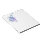 Bloc-note Dragonfly originale aquarelle dans Blue Mauve Natu (Incliné)