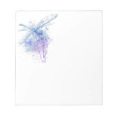Bloc-note Dragonfly originale aquarelle dans Blue Mauve Natu (Devant)