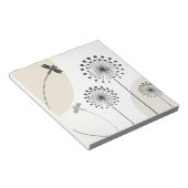 Bloc-note Dragonfly sur une fleur (Incliné)