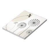 Bloc-note Dragonfly sur une fleur (Tourné)