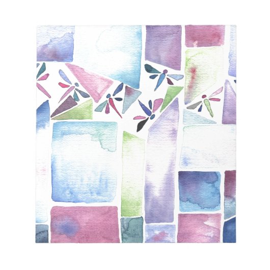 Bloc-note Dragonfly Watercolor Pastel (Devant)