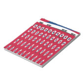 Bloc-note Drapeau à pois de la Corée du Sud (Tourné)
