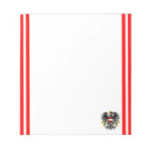 Bloc-note Drapeau à rayures autrichien (Devant)