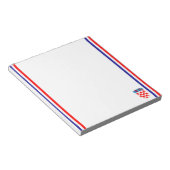 Bloc-note Drapeau à rayures croate (Incliné)