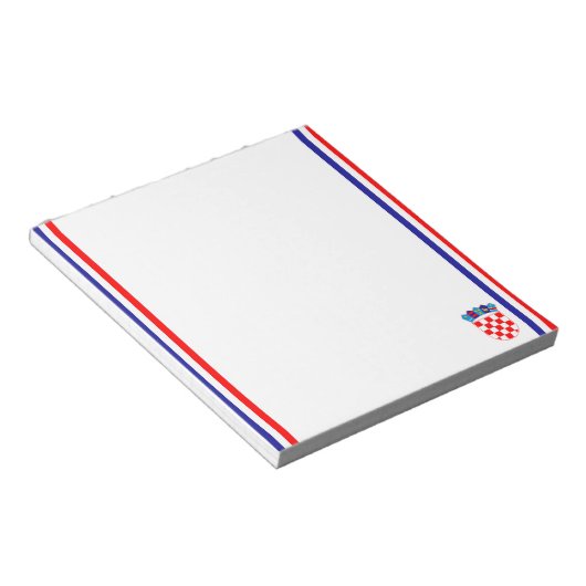Bloc-note Drapeau à rayures croate (Incliné)