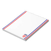 Bloc-note Drapeau à rayures croate (Tourné)
