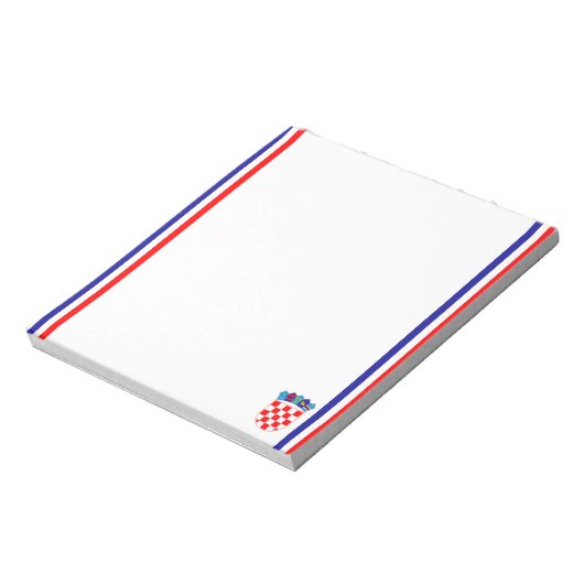 Bloc-note Drapeau à rayures croate (Tourné)