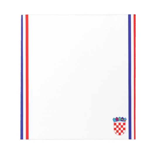 Bloc-note Drapeau à rayures croate (Devant)