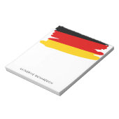 Bloc-note Drapeau allemand personnalisé (Tourné)