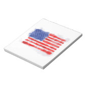 Bloc-note Drapeau américain à l'aquarelle pour les vétérans (Tourné)