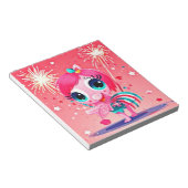 Bloc-note Drapeau américain avec Flamant rose Cartoon-69217 (Incliné)