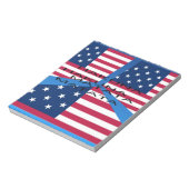 Bloc-note Drapeau américain avec Hakuna Matata : Design patr (Tourné)