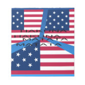 Bloc-note Drapeau américain avec Hakuna Matata : Design patr (Devant)