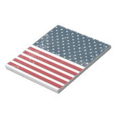 Bloc-note drapeau américain en détresse (Tourné)