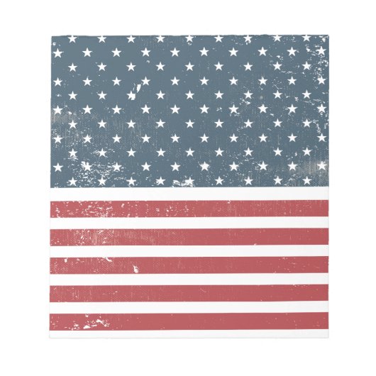 Bloc-note drapeau américain en détresse (Devant)