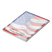 Bloc-note Drapeau américain, évent (Tourné)