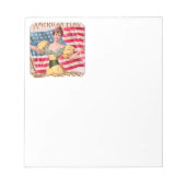 Bloc-note Drapeau américain Lady Liberty Independence (Devant)