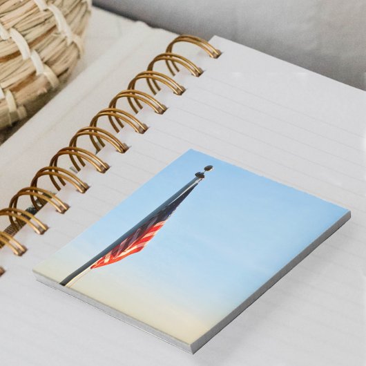 Bloc-note Drapeau américain par le feu de l'aube