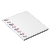 Bloc-note Drapeau américain patriotique (Incliné)