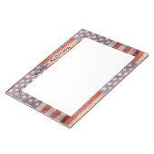Bloc-note Drapeau américain Patriotique Grunge (Incliné)