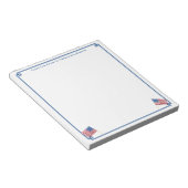 Bloc-note Drapeau américain patriotique Personnalisé (Incliné)