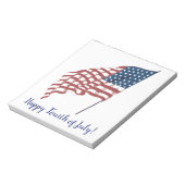 Bloc-note Drapeau américain patriotique vintage au vent (Tourné)