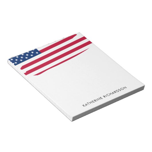 Bloc-note Drapeau américain personnalisé Patriotique USA (Incliné)