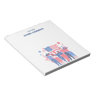 Bloc-note Drapeau américain personnalisé Patriotique USA