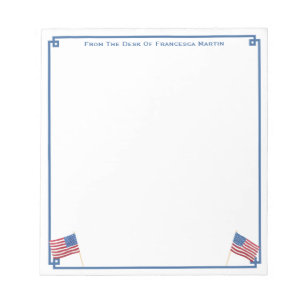 Bloc-note Drapeau américain personnalisé patriotique USA