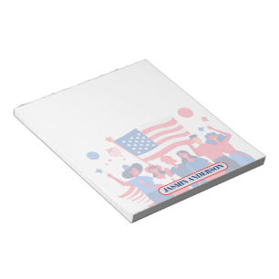 Bloc-note Drapeau américain personnalisé patriotique USA