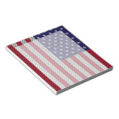 Bloc-note Drapeau américain sur la fibre de carbone (Incliné)