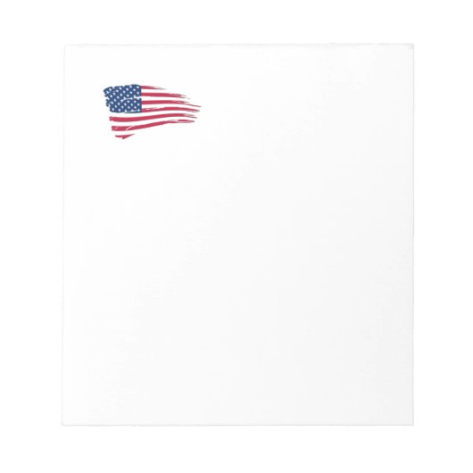 Bloc-note Drapeau américain tatoué (Devant)