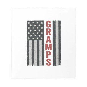 Bloc-note Drapeau américain vintage vectoriel patriotique Gr
