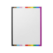 Bloc-note Drapeau arc-en-ciel de la fierté LGBTQ+ INCLUSIF (Tourné)