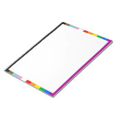Bloc-note Drapeau arc-en-ciel de la fierté LGBTQ+ INCLUSIF (Incliné)