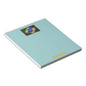 Bloc-note Drapeau brésilien BR Brasil (Incliné)