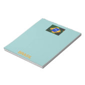 Bloc-note Drapeau brésilien BR Brasil (Tourné)