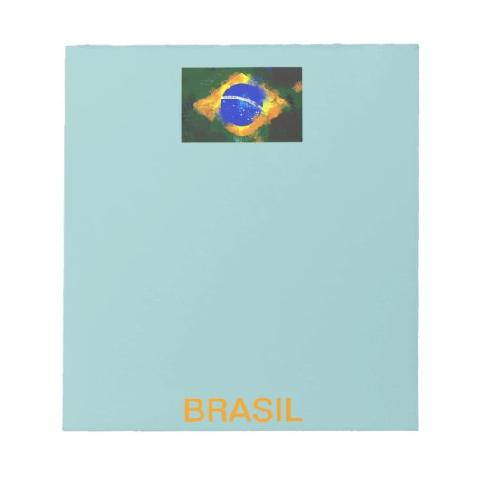 Bloc-note Drapeau brésilien BR Brasil (Devant)