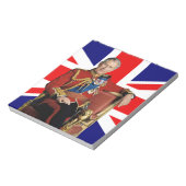 Bloc-note Drapeau britannique du roi Charles III (Tourné)