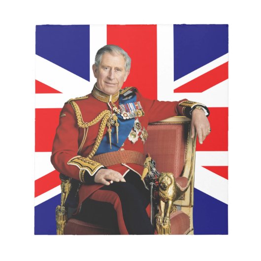Bloc-note Drapeau britannique du roi Charles III (Devant)